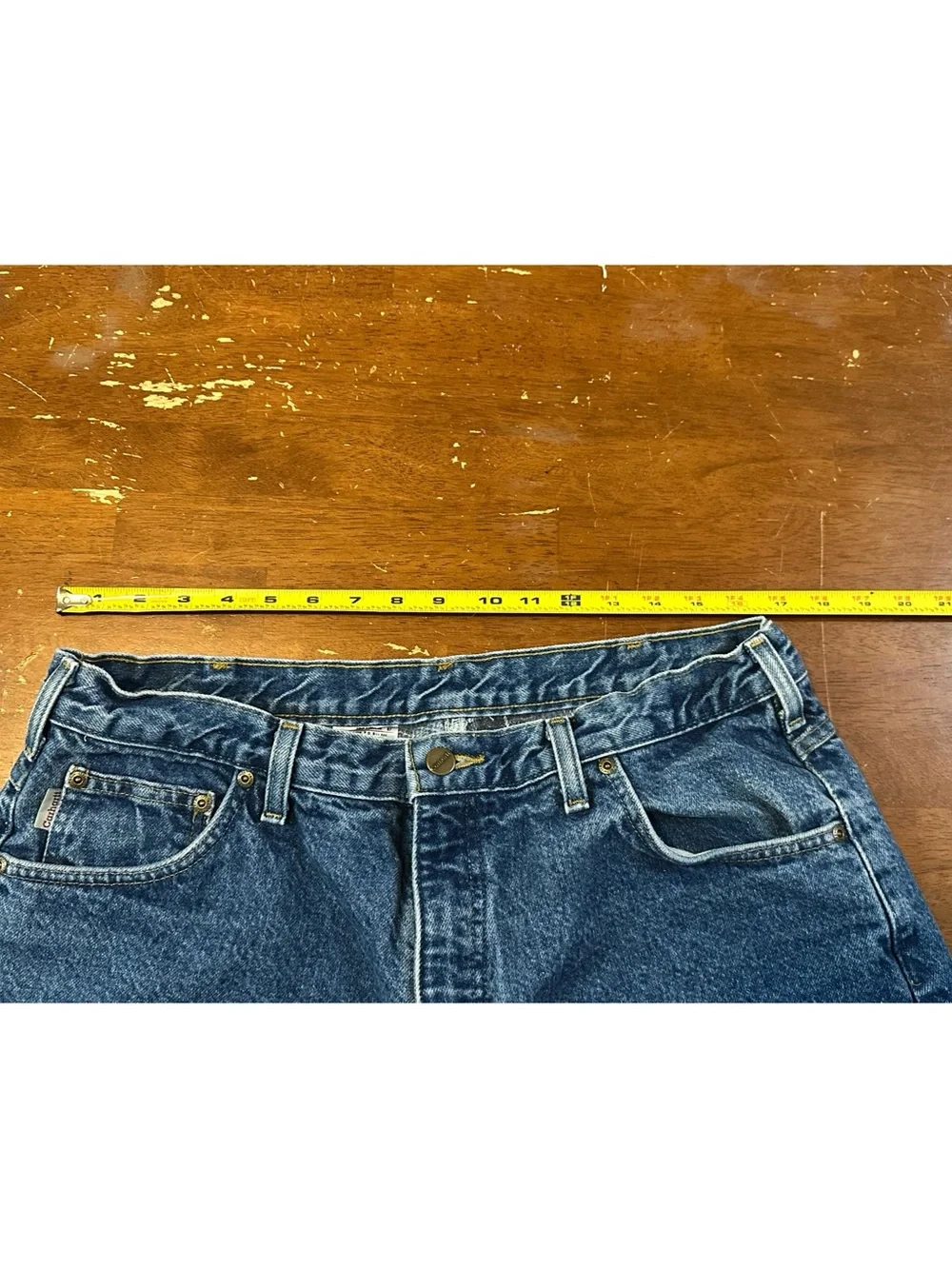Carhartt Vintage 2006 B172 DTS Men’s Flannel Lined Relaxed Fit Denim Jeans 38x32